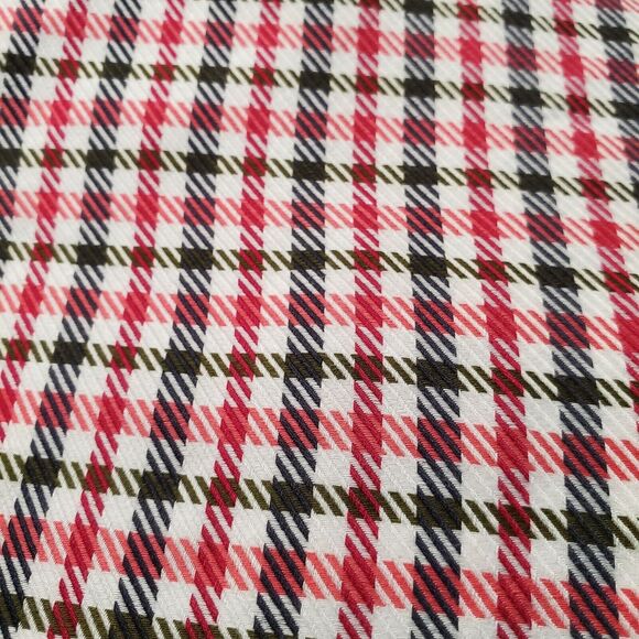 Paul Fredrick Men's Dress Shirt Houndstooth XXL 100% Cotton Red Black - Picture 6 of 6